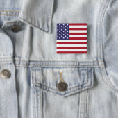 Amerikaanse vlag rode witte en blauwe Button (In situ)