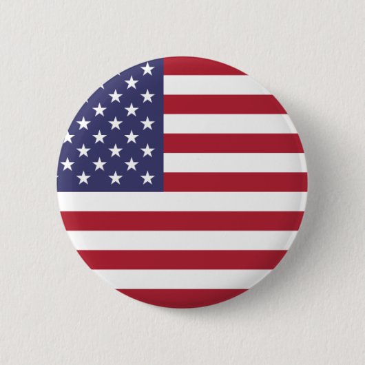 Amerikaanse vlag rode witte en blauwe Button (Voorkant)