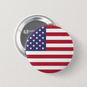 Amerikaanse vlag rode witte en blauwe Button (Voorkant /achterkant)
