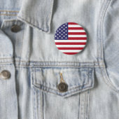 Amerikaanse vlag rode witte en blauwe Button (In situ)