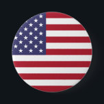 Amerikaanse vlag rode witte en blauwe Button<br><div class="desc">Amerikaanse vlag rode witte en blauwe knop</div>