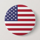Amerikaanse vlag rode witte en blauwe Button (Voorkant)