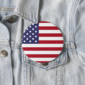 Amerikaanse vlag rode witte en blauwe Button (In situ)