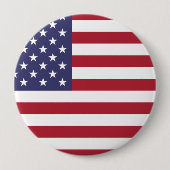 Amerikaanse vlag rode witte en blauwe Button (Voorkant)