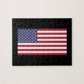 Amerikaanse vlag rode witte en blauwe puzzel (Horizontaal)