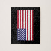 Amerikaanse vlag rode witte en blauwe puzzel legpuzzel (Verticaal)