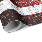 Amerikaanse vlag rode witte snuitjes cadeaupapier (Rol Hoek)