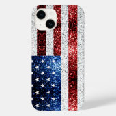 Amerikaanse vlag rode witte snuitjes Case-Mate iPhone case (Achterkant)