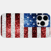 Amerikaanse vlag rode witte snuitjes Case-Mate iPhone case (Achterkant (horizontaal))