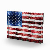 Amerikaanse vlag rode witte snuitjes fotoblokken (Rechts)