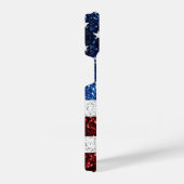 Amerikaanse vlag rode witte snuitjes iPhone hoesje (Rechterkant)