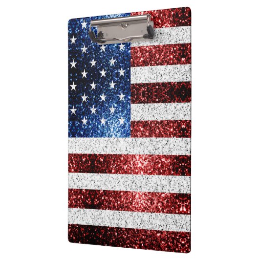 Amerikaanse vlag rode witte snuitjes klembord (Links)