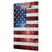 Amerikaanse vlag rode witte snuitjes klembord (Links)