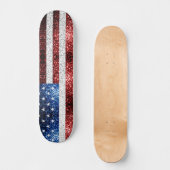Amerikaanse vlag rode witte snuitjes persoonlijk skateboard (Voorkant)