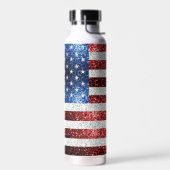 Amerikaanse vlag rode witte snuitjes waterfles (Links)