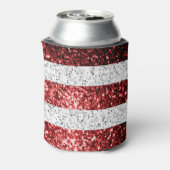 Amerikaanse vlag rode witte spinkelaar blikjeskoeler (Blikje Achterkant)