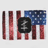 Amerikaanse vlag rode witte spinkelaar golfhanddoek (Horizontaal)