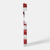 Amerikaanse vlag rode witte spinkelaar iPhone hoesje (Linkerkant)