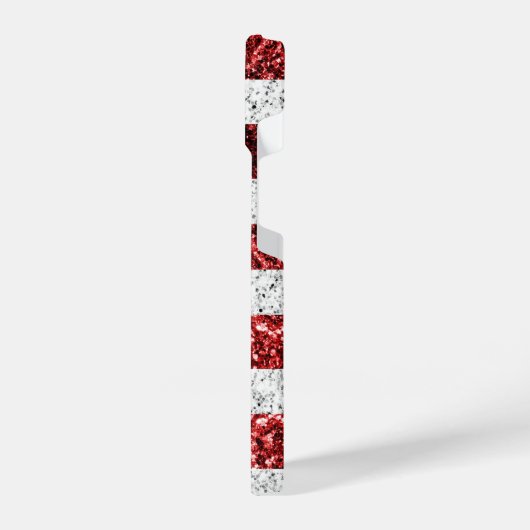 Amerikaanse vlag rode witte spinkelaar iPhone hoesje (Linkerkant)