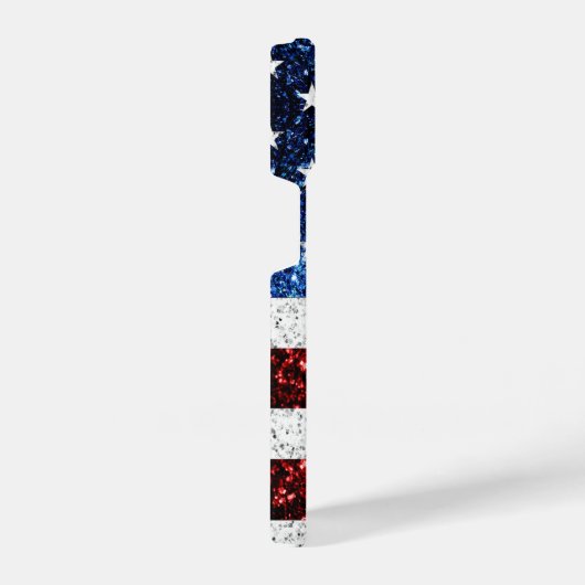 Amerikaanse vlag rode witte spinkelaar iPhone hoesje (Rechterkant)