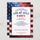 Amerikaanse vlag rode witte spinkelaar kaart (Voorkant / Achterkant)