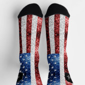 Amerikaanse vlag rode witte spinkelaar sokken (Top)