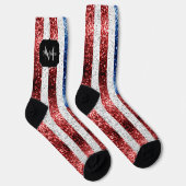 Amerikaanse vlag rode witte spinkelaar sokken (Rechts)