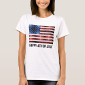 Amerikaanse vlag rode witte spinkelaar t-shirt (Voorkant)
