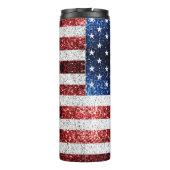 Amerikaanse vlag rode witte spinkelaar thermosbeker (Achterkant)