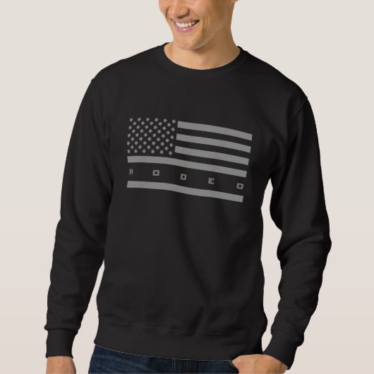 Amerikaanse Vlag Rodeo Trui (Voorkant)