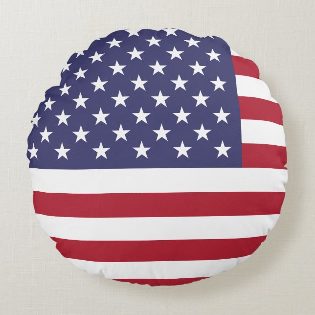 Amerikaanse vlag rond kussen (Voorkant)