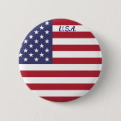 Amerikaanse vlag ronde Button (Voorkant)