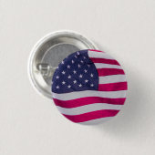 Amerikaanse vlag ronde button 3,2 cm (Voorkant /achterkant)