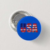Amerikaanse vlag ronde button 3,2 cm (Voorkant /achterkant)