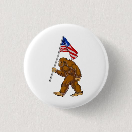 Amerikaanse vlag ronde button 3,2 cm (Voorkant)