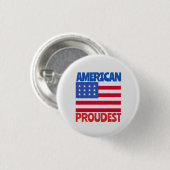 Amerikaanse vlag ronde button 3,2 cm (Voorkant /achterkant)