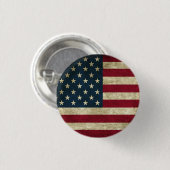 Amerikaanse vlag ronde button 3,2 cm (Voorkant /achterkant)