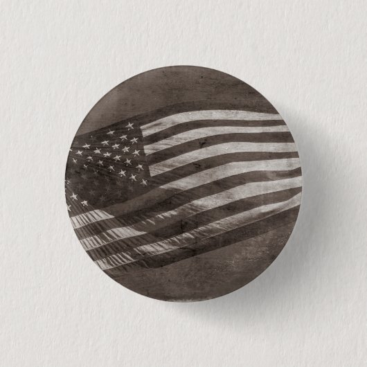 Amerikaanse vlag ronde button 3,2 cm (Voorkant)