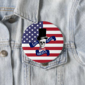 Amerikaanse vlag ronde button 4,0 cm (In situ)