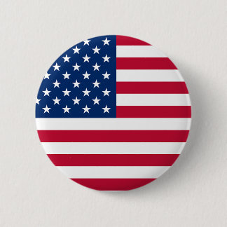 Amerikaanse vlag ronde button 5,7 cm