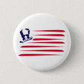 Amerikaanse vlag ronde button 5,7 cm (Voorkant)