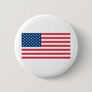 Amerikaanse Vlag Ronde Button 5,7 Cm