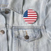 Amerikaanse vlag ronde button 5,7 cm (In situ)