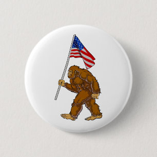 Amerikaanse vlag ronde button 5,7 cm