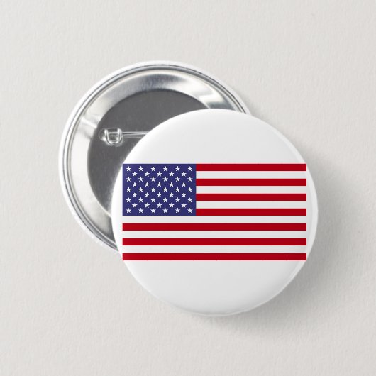 Amerikaanse vlag ronde button 5,7 cm (Voorkant /achterkant)