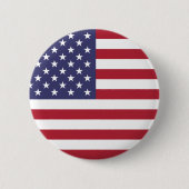 Amerikaanse vlag ronde button 5,7 cm (Voorkant)