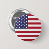 Amerikaanse vlag ronde button 5,7 cm (Voorkant /achterkant)