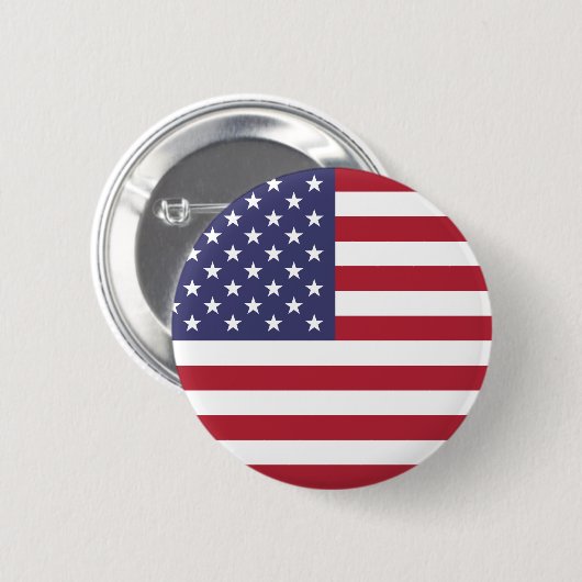 Amerikaanse vlag ronde button 5,7 cm (Voorkant /achterkant)