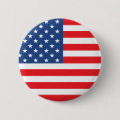 Amerikaanse vlag ronde button 5,7 cm (Voorkant)