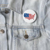 Amerikaanse vlag ronde button 5,7 cm (In situ)